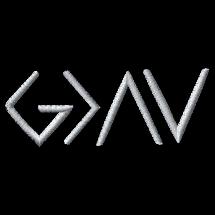 God Is Greater Than The Highs And Lows Embroidered Embroidered 16 in Basic Backpack