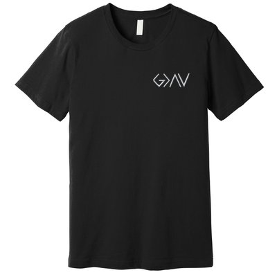 God Is Greater Than The Highs And Lows Embroidered Embroidered Premium T-Shirt