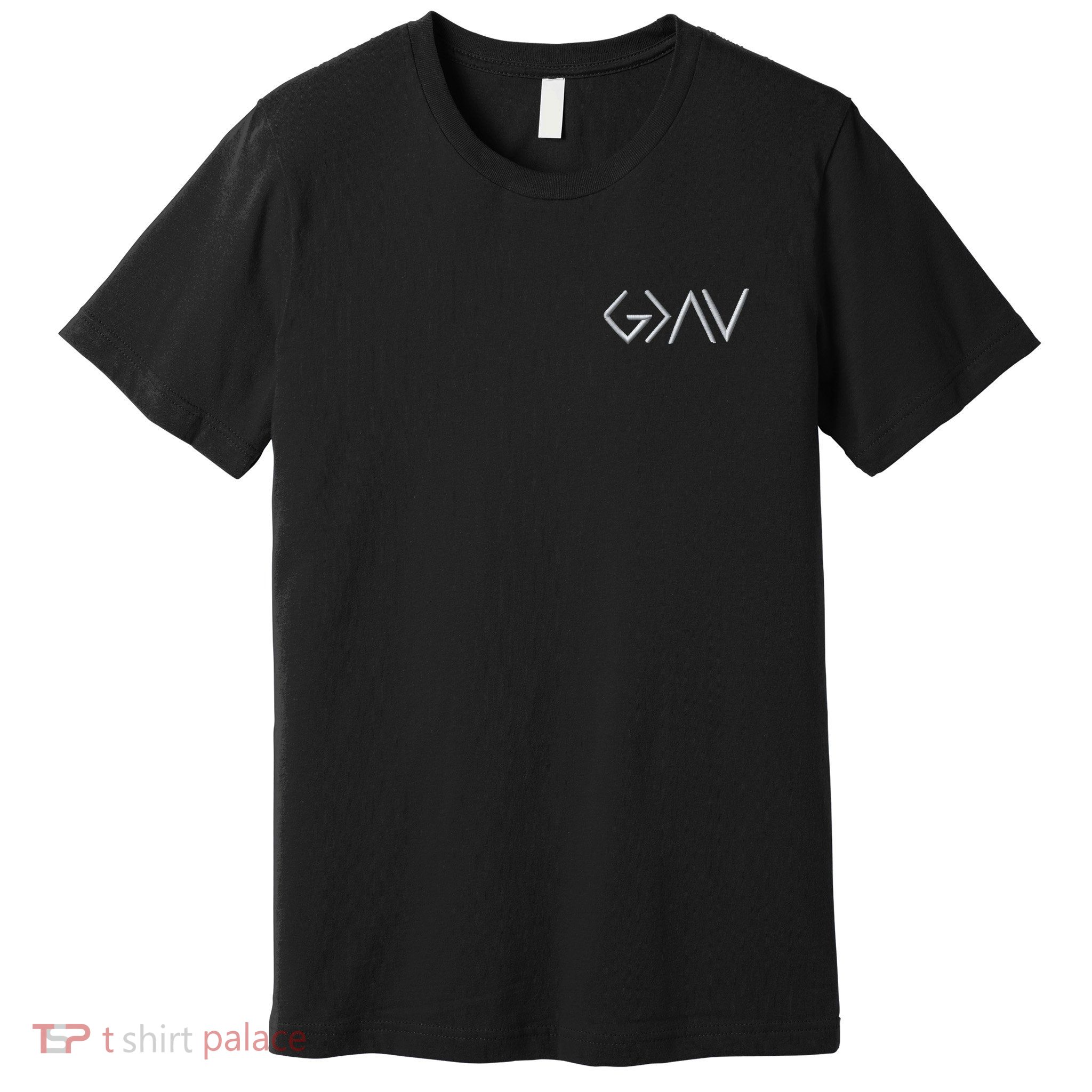 God Is Greater Than The Highs And Lows Embroidered Embroidered Premium T-Shirt