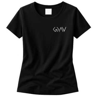 God Is Greater Than The Highs And Lows Embroidered Embroidered Womens T-Shirt
