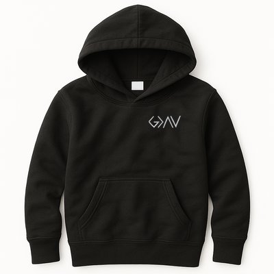 God Is Greater Than The Highs And Lows Embroidered Embroidered Kids Hoodie