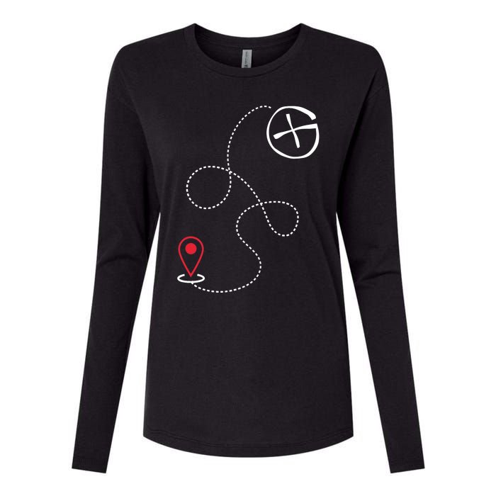 Geocache I Geography Outdoors I Geocaching Womens Cotton Relaxed Long Sleeve T-Shirt