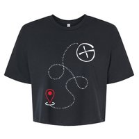 Geocache I Geography Outdoors I Geocaching Bella+Canvas Jersey Crop Tee