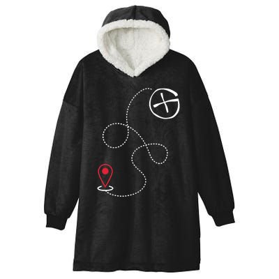 Geocache I Geography Outdoors I Geocaching Hooded Wearable Blanket