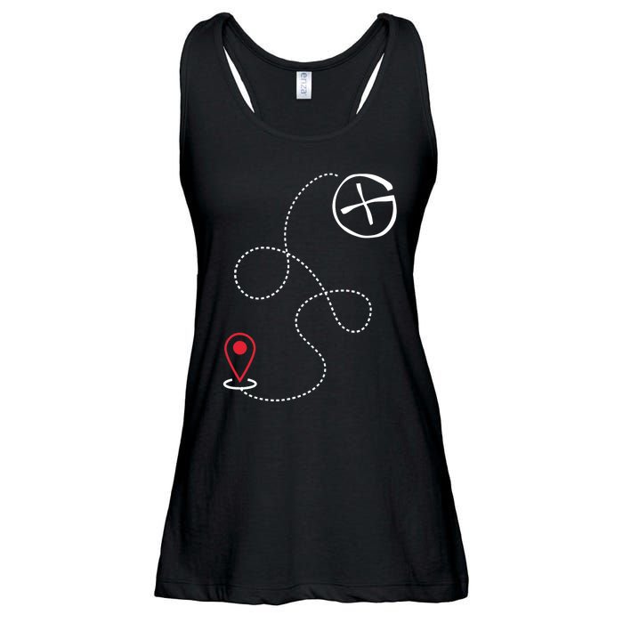 Geocache I Geography Outdoors I Geocaching Ladies Essential Flowy Tank