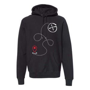 Geocache I Geography Outdoors I Geocaching Premium Hoodie