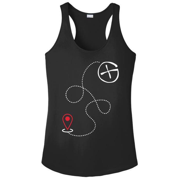 Geocache I Geography Outdoors I Geocaching Ladies PosiCharge Competitor Racerback Tank