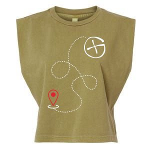 Geocache I Geography Outdoors I Geocaching Garment-Dyed Women's Muscle Tee