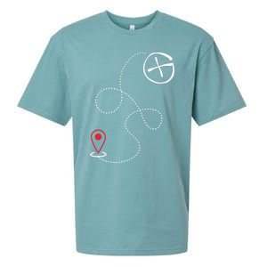 Geocache I Geography Outdoors I Geocaching Sueded Cloud Jersey T-Shirt