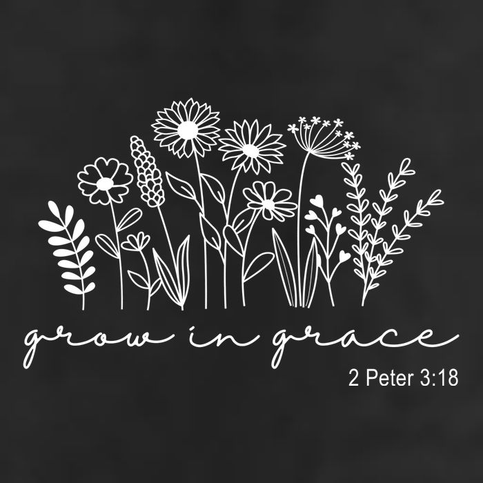 Grow In Grace 2 Peter 3:18 Floral Cool Comfort Performance Bucket Hat