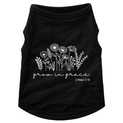Grow In Grace 2 Peter 3:18 Floral Doggie Tank