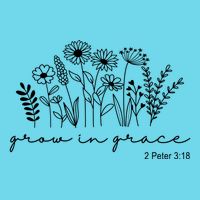 Grow In Grace 2 Peter 3:18 Floral T-Shirt