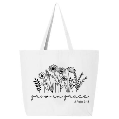 Grow In Grace 2 Peter 3:18 Floral 25L Jumbo Tote