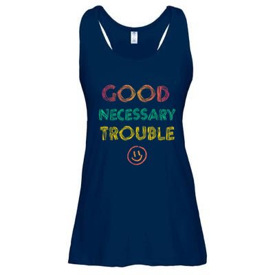 Get In Good Necessary Trouble Progressive Ladies Essential Flowy Tank