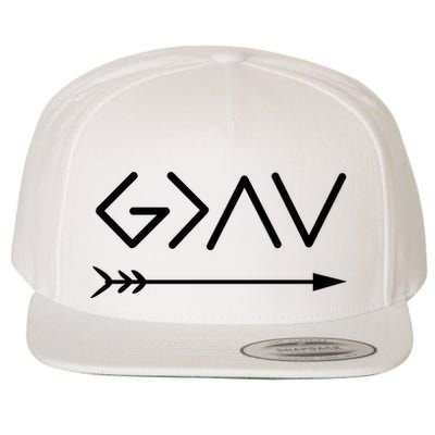 God Is Greater Than The Highs And The Lows Wool Snapback Cap