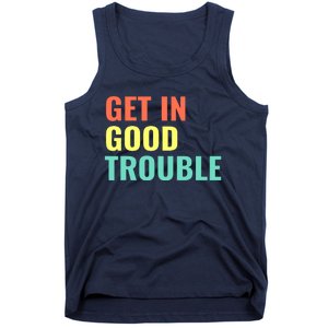 Get In Good Necessary Trouble John Lewis Social Justice Gift Tank Top