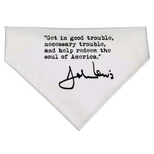 Get In Good Necessary Trouble John Lewis Social Justice Gift USA-Made Doggie Bandana