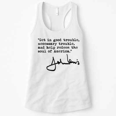 Get In Good Necessary Trouble John Lewis Social Justice Gift Womens Tank Top