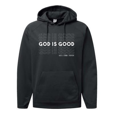 God Is Good Christian Worship PreacherS Performance Fleece Hoodie