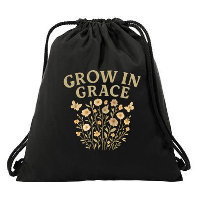 Grow in Grace Drawstring Bag