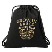 Grow in Grace Drawstring Bag