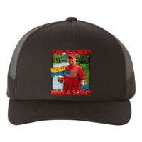 God Is Great Beer Is Good And Kamala Are Crazy Funny Trump Yupoong Adult 5-Panel Trucker Hat