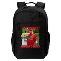 God Is Great Beer Is Good And Kamala Are Crazy Funny Trump Daily Commute Backpack