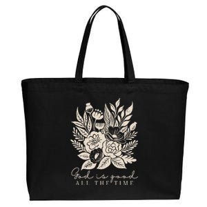 God Is Good All The Time Cotton Canvas Jumbo Tote