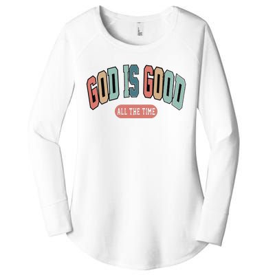 God Is Good All The Time Christian Religious Women's Perfect Tri Tunic Long Sleeve Shirt