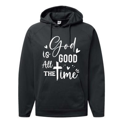 God Is Good All The Time Christian Faith Worship Performance Fleece Hoodie