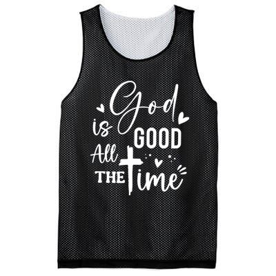 God Is Good All The Time Christian Faith Worship Mesh Reversible Basketball Jersey Tank