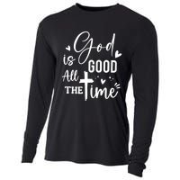 God Is Good All The Time Christian Faith Worship Cooling Performance Long Sleeve Crew