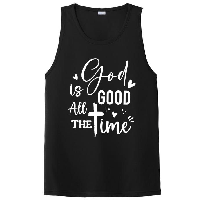 God Is Good All The Time Christian Faith Worship PosiCharge Competitor Tank