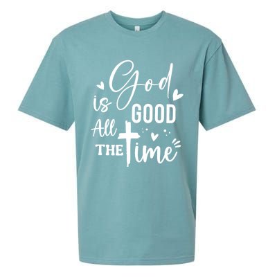 God Is Good All The Time Christian Faith Worship Sueded Cloud Jersey T-Shirt