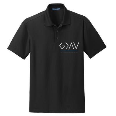 God Is Greater Than The Highs And Lows Dry Zone Grid Polo