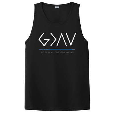 God Is Greater Than The Highs And Lows PosiCharge Competitor Tank