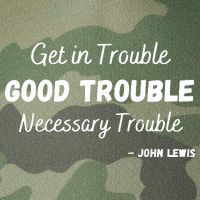Get In Good Necessary Trouble Civil Rights John Lewis Legacy Tie Dye Trucker Hat
