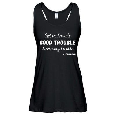 Get In Good Necessary Trouble Civil Rights John Lewis Ladies Essential Flowy Tank