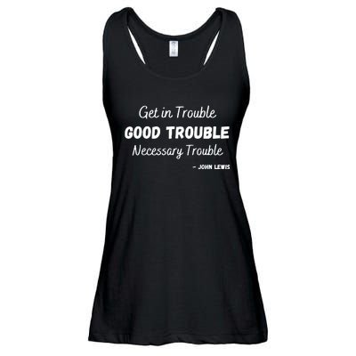 Get In Good Necessary Trouble Civil Rights John Lewis Ladies Essential Flowy Tank