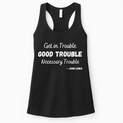 Get In Good Necessary Trouble Civil Rights John Lewis Womens Tank Top
