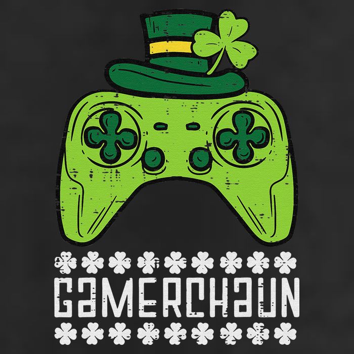 Gamerchaun Irish Gamer Paddys St Patrick Day 7 Panel Mesh Trucker Snapback Hat