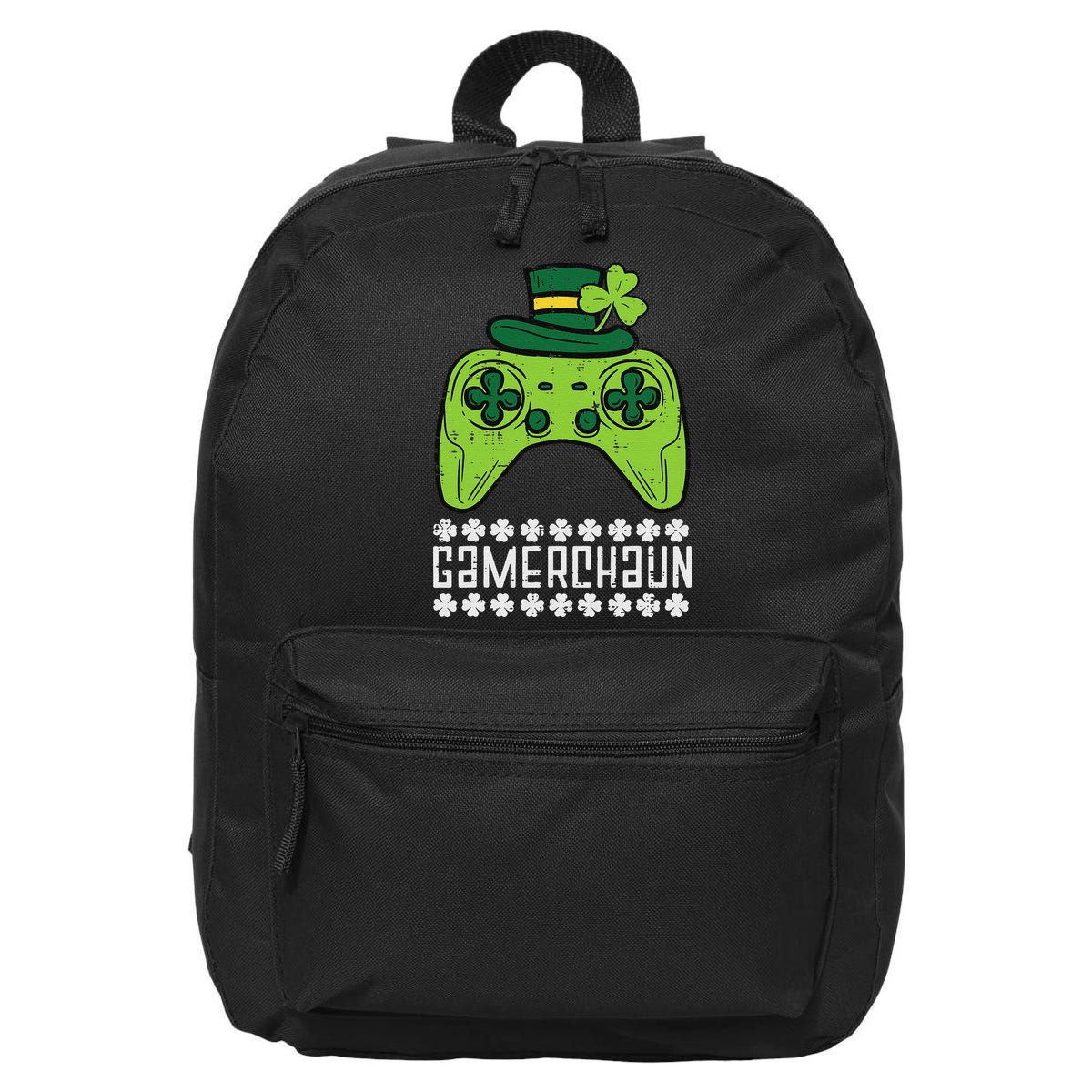 Gamerchaun Irish Gamer Paddys St Patrick Day 16 in Basic Backpack