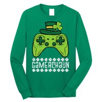 Gamerchaun Irish Gamer Paddys St Patrick Day Long Sleeve Shirt