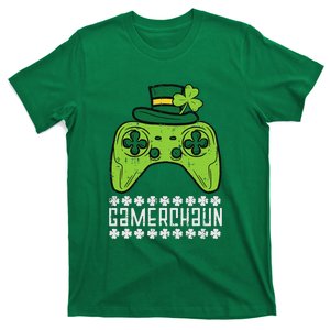 Gamerchaun Irish Gamer Paddys St Patrick Day T-Shirt