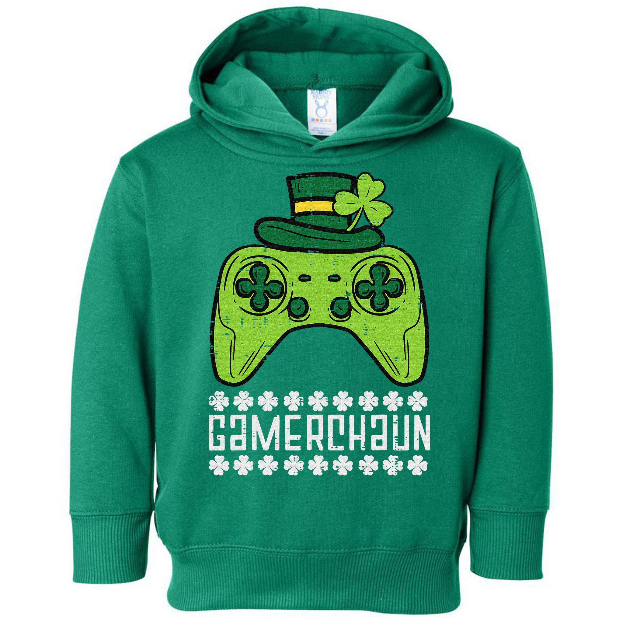 Gamerchaun Irish Gamer Paddys St Patrick Day Toddler Hoodie