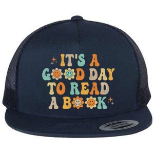 Groovy It's Good Day To Read Book Library Reading Lover Gift Flat Bill Trucker Hat