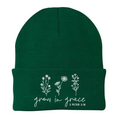 Grow In Grace Christian Easter Day Knit Cap Winter Beanie