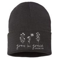 Grow In Grace Christian Easter Day Sustainable Knit Beanie