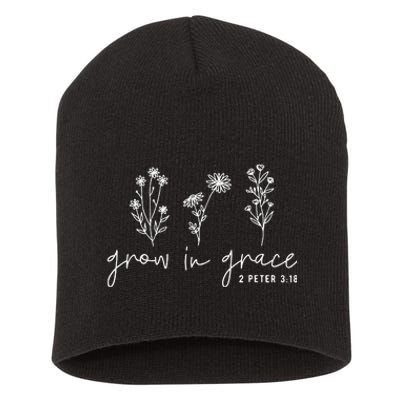 Grow In Grace Christian Easter Day Short Acrylic Beanie