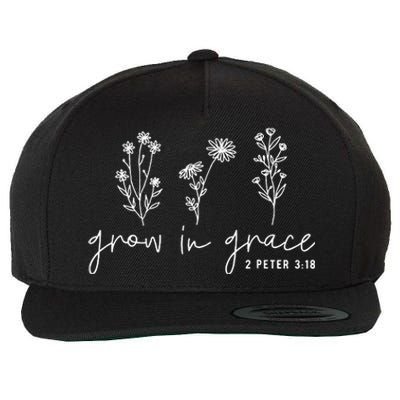 Grow In Grace Christian Easter Day Wool Snapback Cap